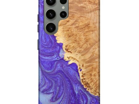 Galaxy S23 Ultra Wood+Resin Live Edge Phone Case - Bradley (Purple, 635120) Online Hot Sale