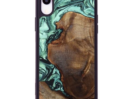 iPhone Xr Wood+Resin Phone Case - Hazel (Green, 635781) Online Sale