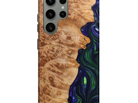 Galaxy S23 Ultra Wood+Resin Live Edge Phone Case - Delilah (Artist Pick, 637183) For Sale