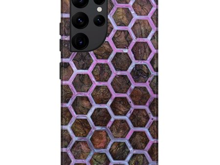 Galaxy S22 Ultra Wood+Resin Live Edge Phone Case - Sophia (Purple, 634615) Fashion