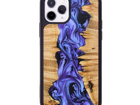 iPhone 11 Pro Wood+Resin Phone Case - Benny (Purple, 637468) Sale