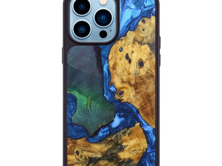 iPhone 14 Pro Max Wood+Resin Phone Case - Cassidy (Mosaic, 635865) Fashion