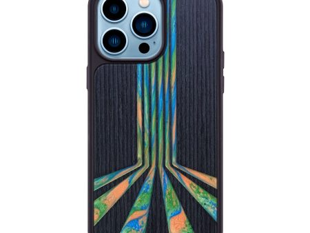 iPhone 14 Pro Max Wood+Resin Phone Case - Xavier (Retro, 634812) Supply