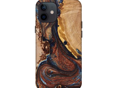 iPhone 12 mini Wood+Resin Live Edge Phone Case - Darren (Artist Pick, 637041) Supply