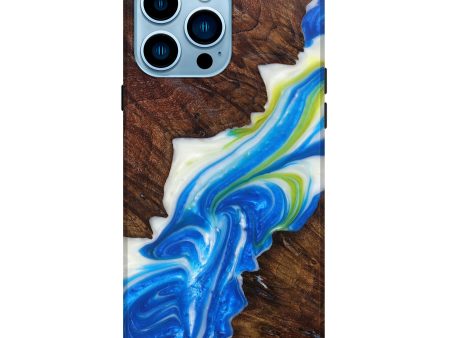 iPhone 14 Pro Max Wood+Resin Live Edge Phone Case - Ainsley (Artist Pick, 637044) For Sale