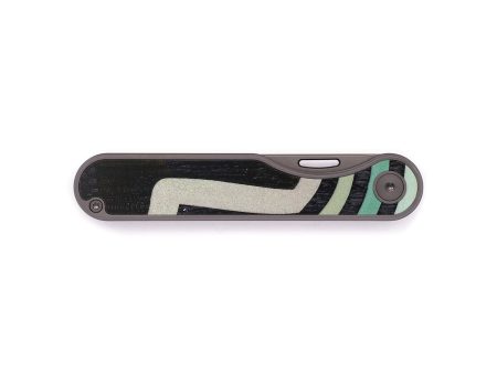 Minimalist Wood+Resin Pocket Knife - Jesse (Retro, 637049) For Sale