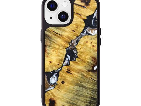 iPhone 13 Wood+Resin Phone Case - Addilyn (Black & White, 635979) Fashion