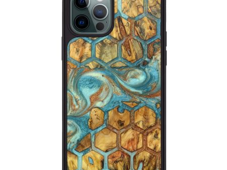 iPhone 12 Pro Wood+Resin Phone Case - Addison (Pattern, 636794) Discount