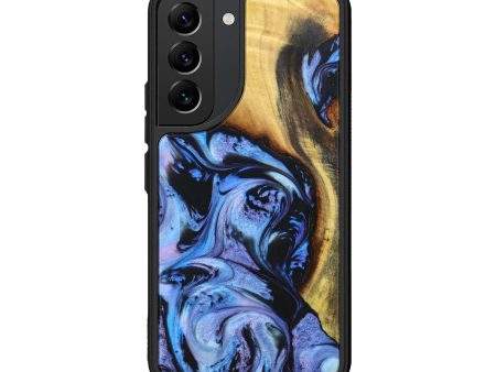 Galaxy S22 Wood+Resin Phone Case - Jazmine (Purple, 636564) Hot on Sale