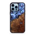 iPhone 14 Pro Max Wood+Resin Phone Case - Terrance (Purple, 636559) For Discount