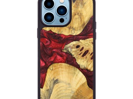 iPhone 14 Pro Max Wood+Resin Phone Case - Beverly (Mosaic, 636755) Supply