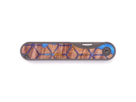 Minimalist Wood+Resin Pocket Knife - Myrna (Pattern, 636418) Sale