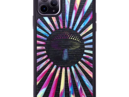 iPhone 11 Pro Max Wood+Resin Phone Case - Arielle (Retro, 634698) For Sale