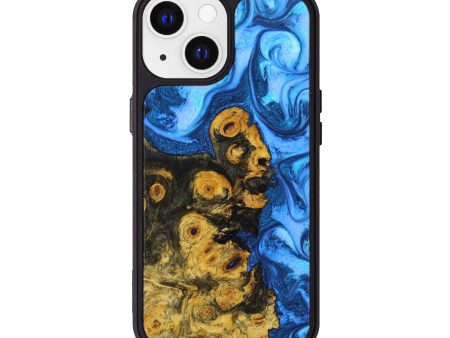 iPhone 13 Wood+Resin Phone Case - Orville (Blue, 635830) Online Sale