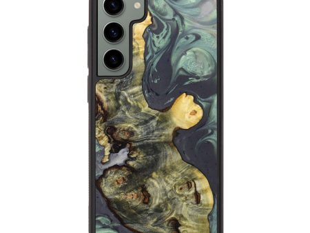 Galaxy S23 Plus Wood+Resin Phone Case - Darcie (Green, 633395) For Cheap