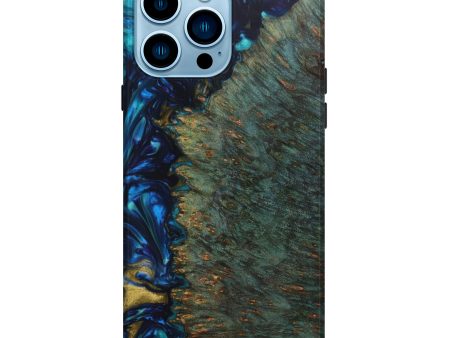 iPhone 14 Pro Max Wood+Resin Live Edge Phone Case - Mary (Artist Pick, 635948) Online now