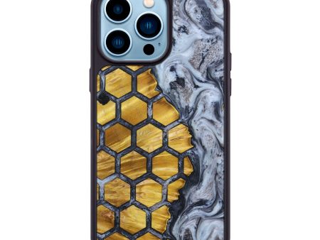 iPhone 14 Pro Max Wood+Resin Phone Case - Sydney (Pattern, 636011) Online