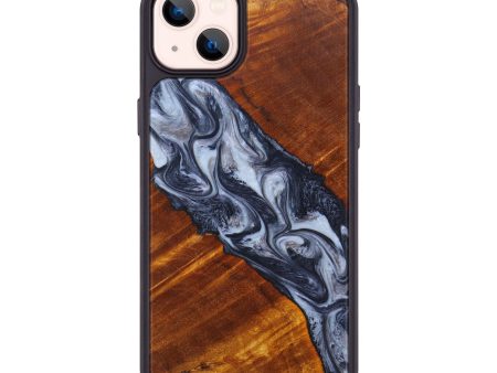 iPhone 14 Plus Wood+Resin Phone Case - Chad (Black & White, 635993) Online Hot Sale