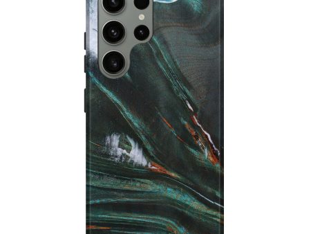 Galaxy S23 Ultra Wood+Resin Live Edge Phone Case - Alina (Artist Pick, 635700) on Sale