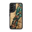 Galaxy S22 Wood+Resin Phone Case - Emilia (Green, 634570) Supply