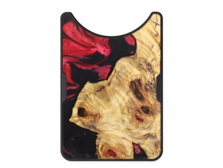 Alloy Wood+Resin Wallet - Jimmie (Red, 637144) For Sale