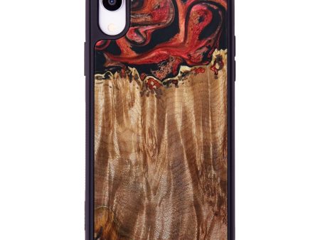 iPhone Xr Wood+Resin Phone Case - Jules (Red, 633556) Online Hot Sale