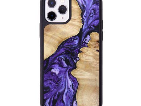 iPhone 11 Pro Wood+Resin Phone Case - Alexis (Purple, 631964) For Discount