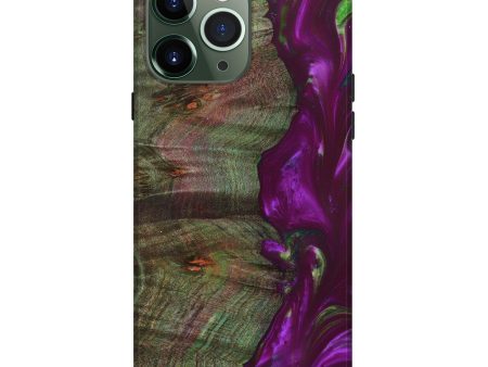 iPhone 13 Pro Max Wood+Resin Live Edge Phone Case - Avie (Purple, 633161) For Cheap