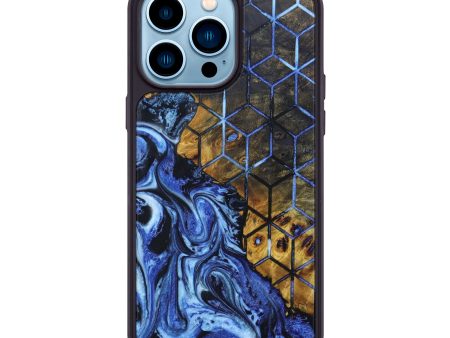 iPhone 14 Pro Max Wood+Resin Phone Case - Anissa (Pattern, 633589) For Discount