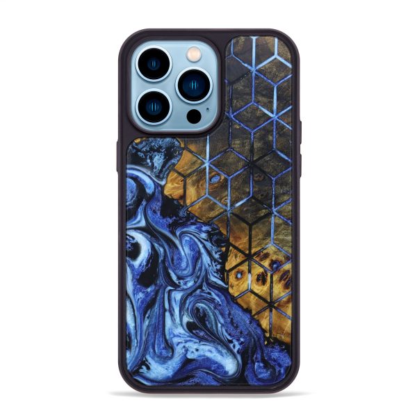 iPhone 14 Pro Max Wood+Resin Phone Case - Anissa (Pattern, 633589) For Discount