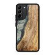 Galaxy S22 Plus Wood+Resin Phone Case - Dewey (Green, 633435) For Cheap