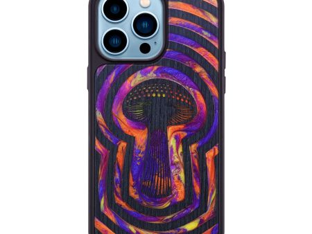 iPhone 14 Pro Max Wood+Resin Phone Case - Tammie (Retro, 634472) Cheap