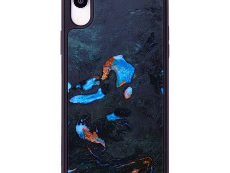 iPhone Xr Wood+Resin Phone Case - Janusz (Buckeye Burl, 633734) For Sale