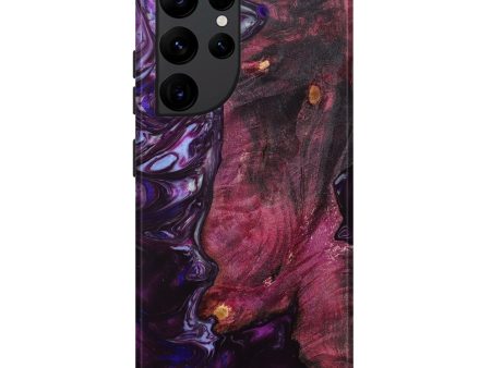 Galaxy S22 Ultra Wood+Resin Live Edge Phone Case - Dave (Purple, 631236) Online now