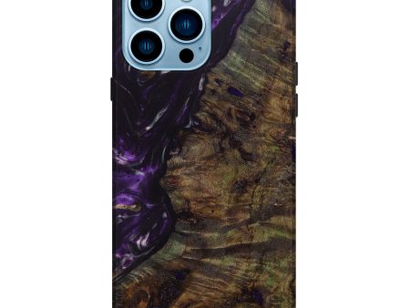 iPhone 14 Pro Max Wood+Resin Live Edge Phone Case - Myla (Purple, 631242) Online now