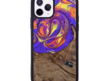 iPhone 11 Pro Wood+Resin Phone Case - Megan (Retro, 634495) Online Sale