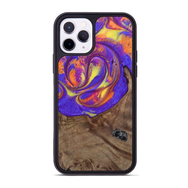 iPhone 11 Pro Wood+Resin Phone Case - Megan (Retro, 634495) Online Sale