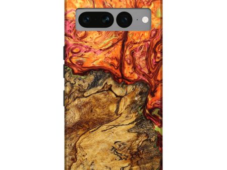 Pixel 7 Pro Wood+Resin Live Edge Phone Case - Karam (Red, 633173) Fashion