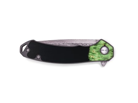 EDC Wood+Resin Pocket Knife - Alexander (Black & White, 636935) Fashion