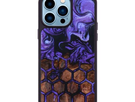 iPhone 14 Pro Max Wood+Resin Phone Case - Ashley (Pattern, 634241) For Sale