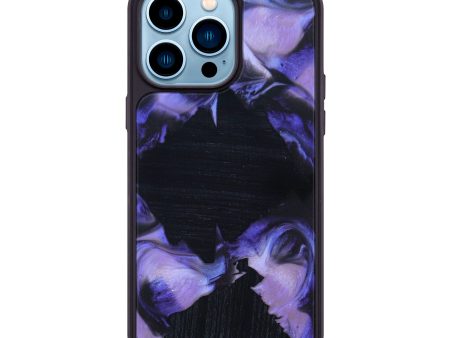 iPhone 14 Pro Max Wood+Resin Phone Case - Wits (Artist Pick, 633369) Cheap