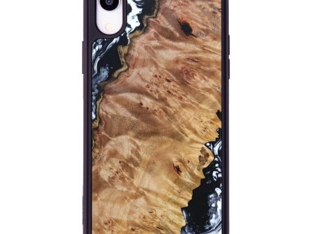 iPhone Xr Wood+Resin Phone Case - Elmer (Black & White, 633516) Online Hot Sale