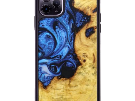 iPhone 11 Pro Max Wood+Resin Phone Case - Bertha (Blue, 635453) Hot on Sale