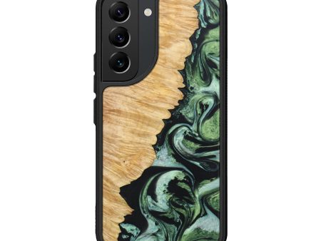 Galaxy S22 Wood+Resin Phone Case - Ryan (Green, 637450) Sale