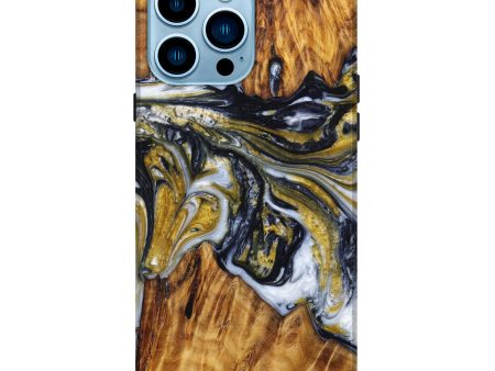 iPhone 14 Pro Max Wood+Resin Live Edge Phone Case - Ulrike (Artist Pick, 633310) Online Hot Sale