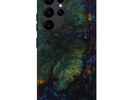 Galaxy S22 Ultra Wood+Resin Live Edge Phone Case - Odin (Artist Pick, 631412) For Cheap