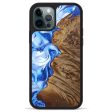 iPhone 12 Pro Max Wood+Resin Phone Case - Billye (Blue, 633538) on Sale