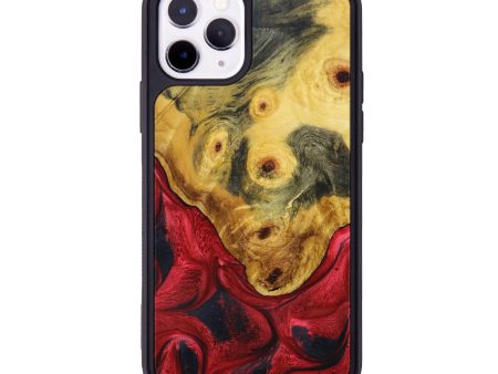 iPhone 11 Pro Wood+Resin Phone Case - Shmuel (Red, 631323) Fashion