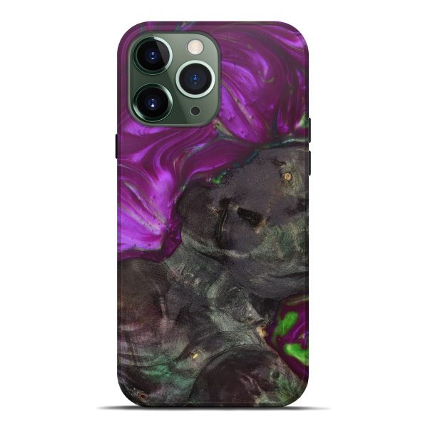 iPhone 13 Pro Max Wood+Resin Live Edge Phone Case - Anabelle (Purple, 631561) Cheap