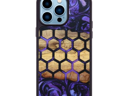 iPhone 14 Pro Max Wood+Resin Phone Case - Cheyenne (Pattern, 632495) Sale